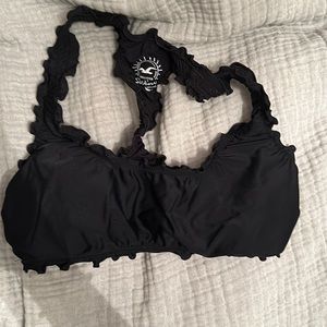 Hollister ruffle bikini top